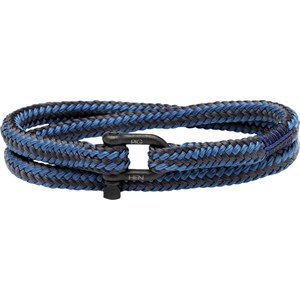 Pig & Hen - Rope Bracelets - Violet Blue-Slate Grey | Black Salty Slim